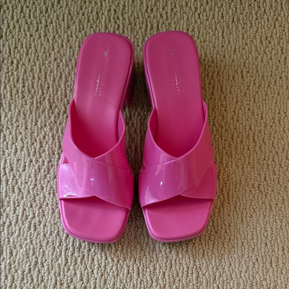 Jeffrey Campbell Jelly Pink Women's Slide Sandals